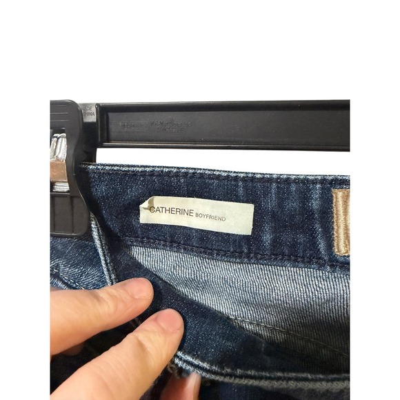 KUT from the Kloth Size 6 Catherine Boyfriend Jeans Dark Wash Womens Denim - Picture 4 of 8